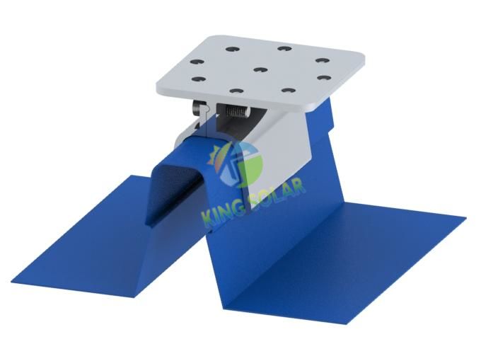 Color steel tile roof solar installation jig