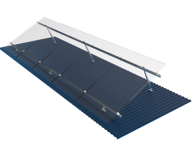 adjustable solar roof mounting system