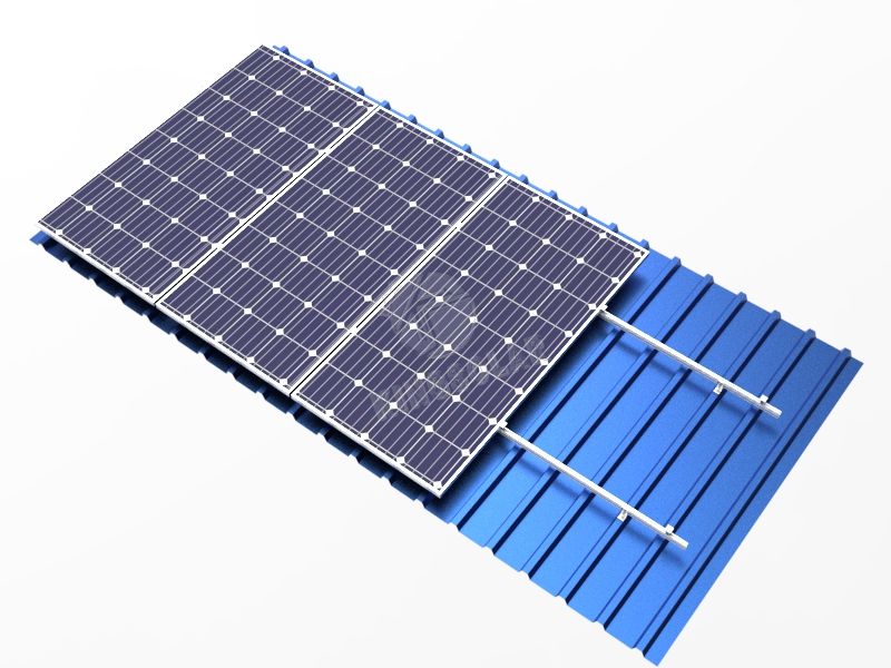 L Feet color steel tile roof solar installation system