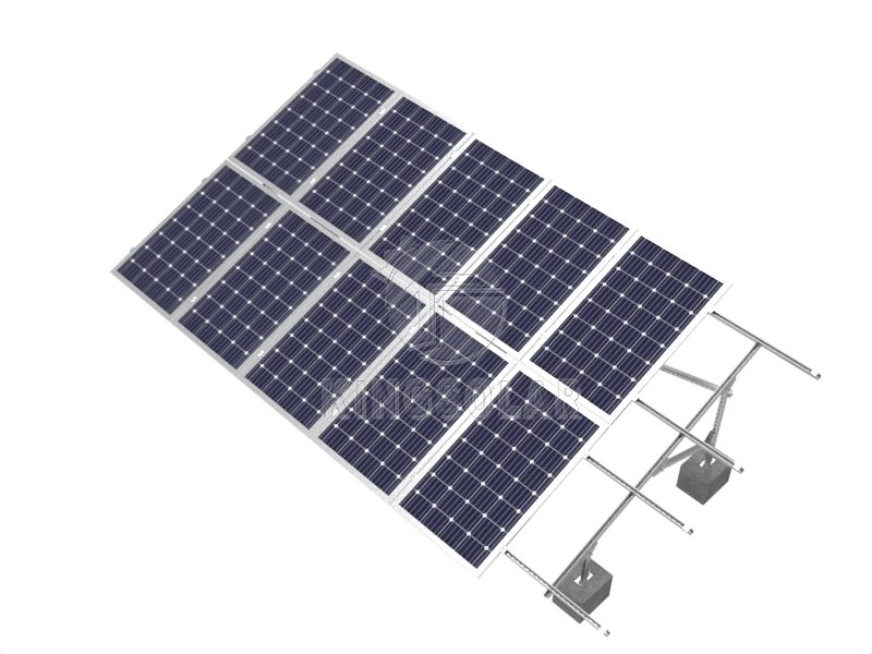 U-shaped steel solar system support