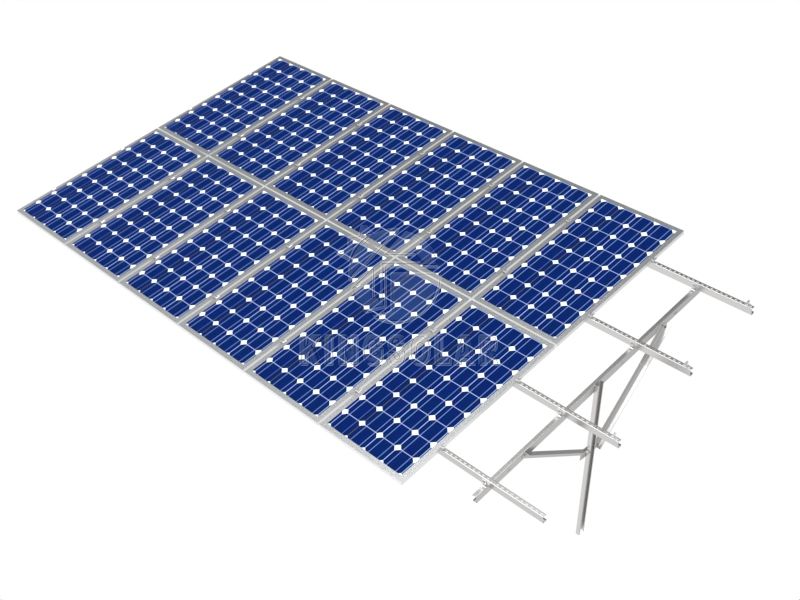 C Type Carbon Steel Solar Pv Panel Ground Mounting System