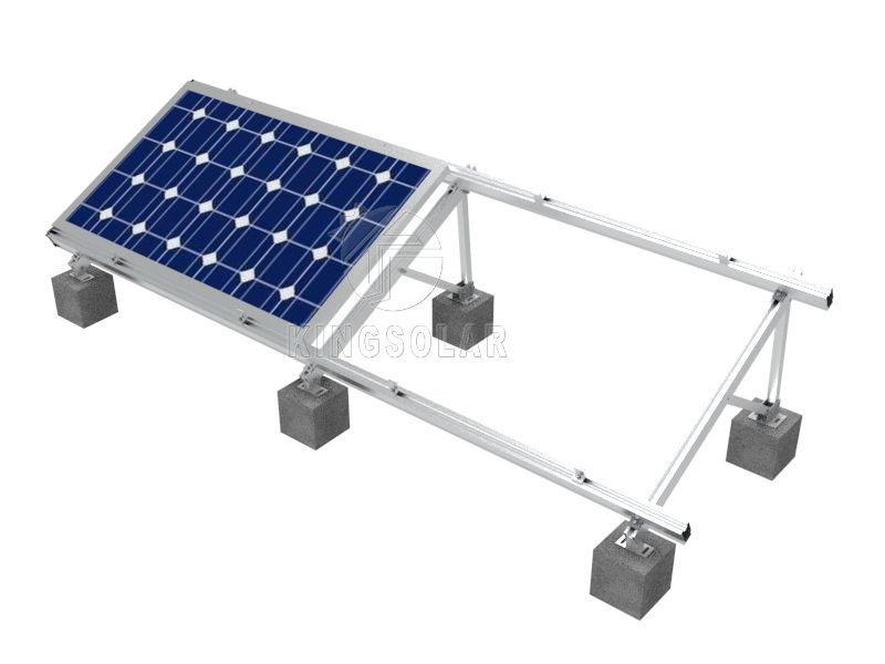 Aluminum bracket flat roof solar mounting system