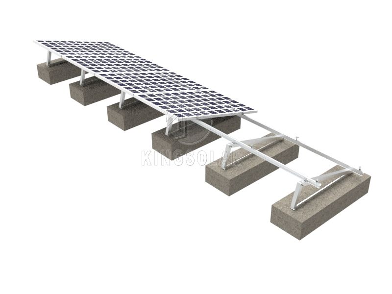 Flat roof solar Angle Aluminum tripod mounting system