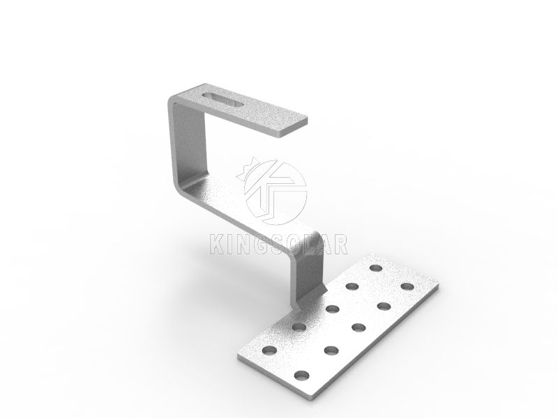 Rooftop solar PV horizontal hook mounting system