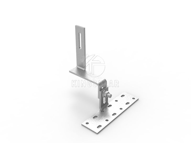 Adjustable solar roof vertical side 90 degree hook