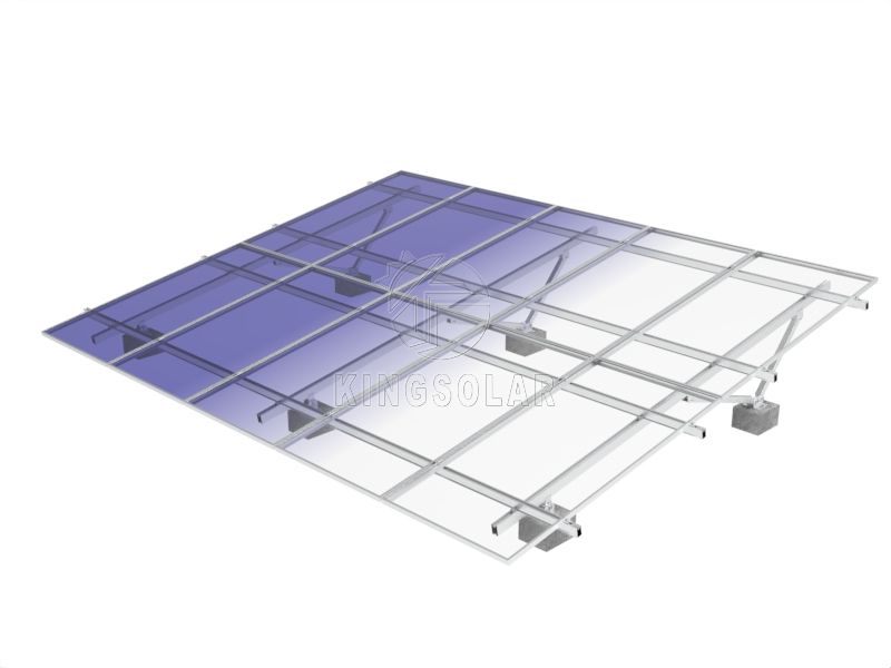 Aluminum solar panels ground mounting system - Type A