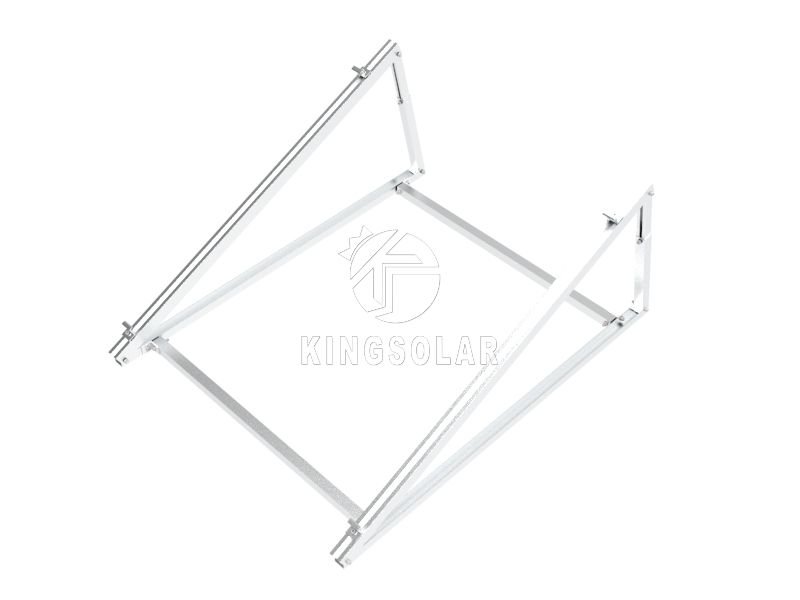 Adjustable triangle bracket solar mounting system