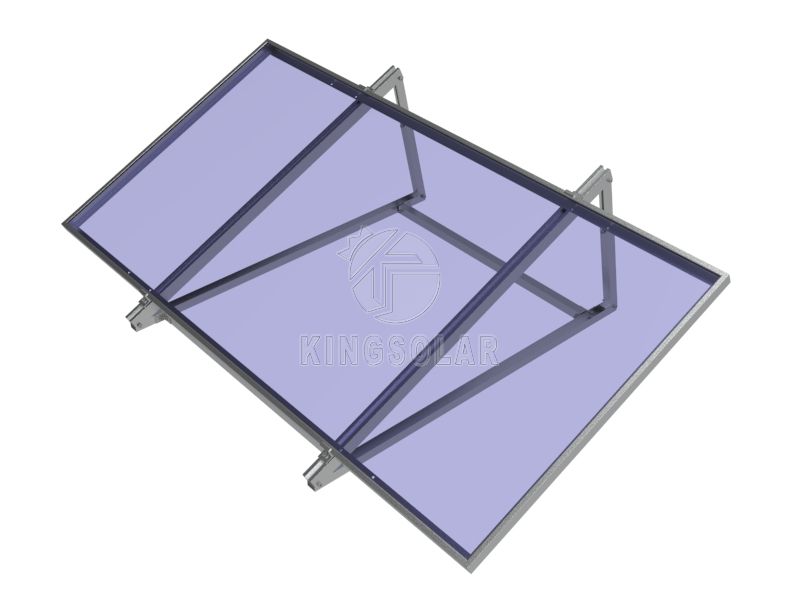 Adjustable triangle bracket solar mounting system