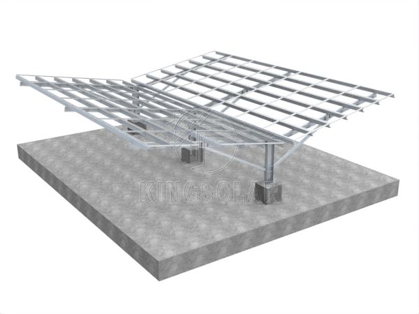 Carbon Steel Back to Back Solar Photovoltaic Mounting System