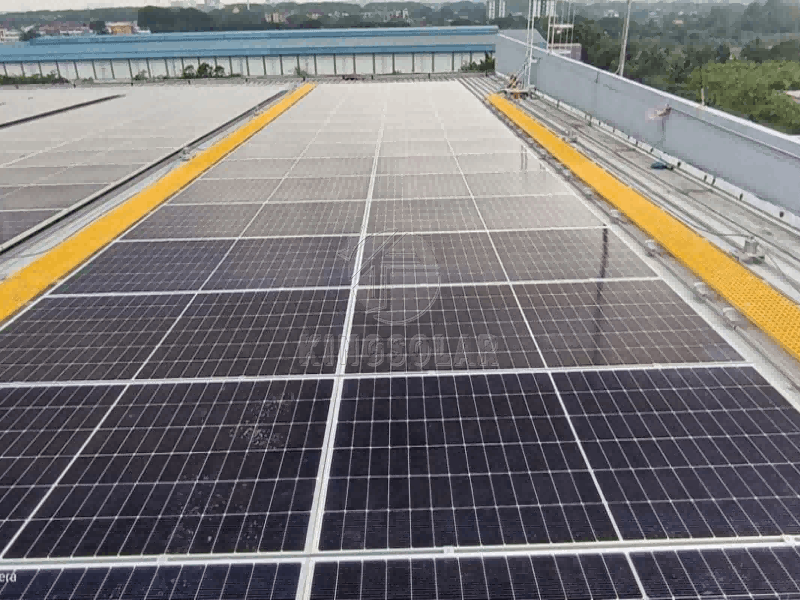 Malaysia-660kw Large Pan Standing Seam Roof Mounting System